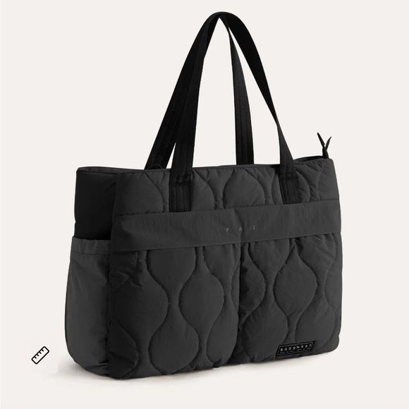 ✨ Bagsmart Paz 23L Tote II – Quilted Black Travel & Work Tote | NWT ✨ - Picture 9 of 13